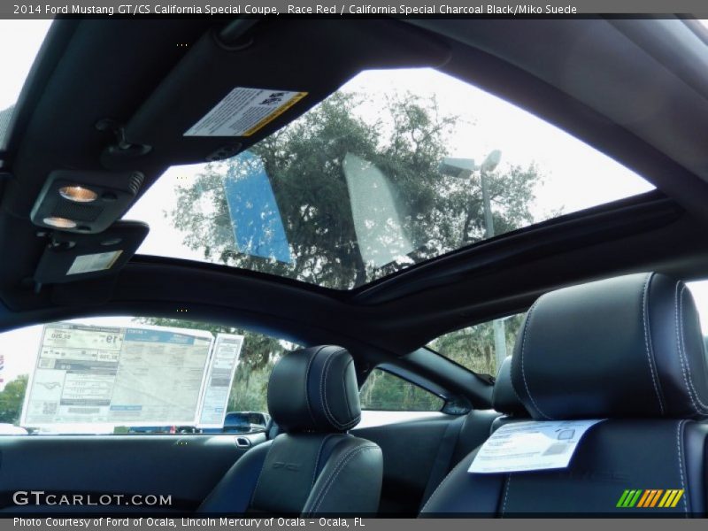 Sunroof of 2014 Mustang GT/CS California Special Coupe