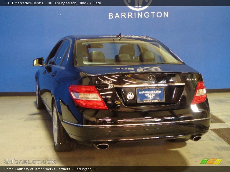 Black / Black 2011 Mercedes-Benz C 300 Luxury 4Matic