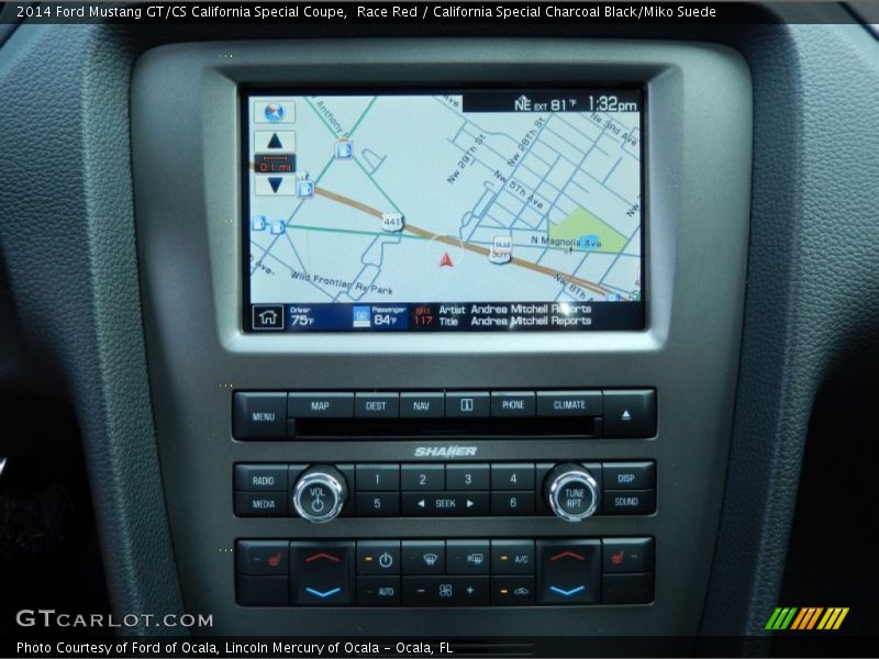 Navigation of 2014 Mustang GT/CS California Special Coupe