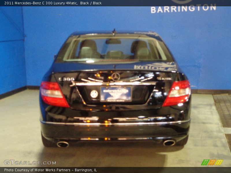 Black / Black 2011 Mercedes-Benz C 300 Luxury 4Matic