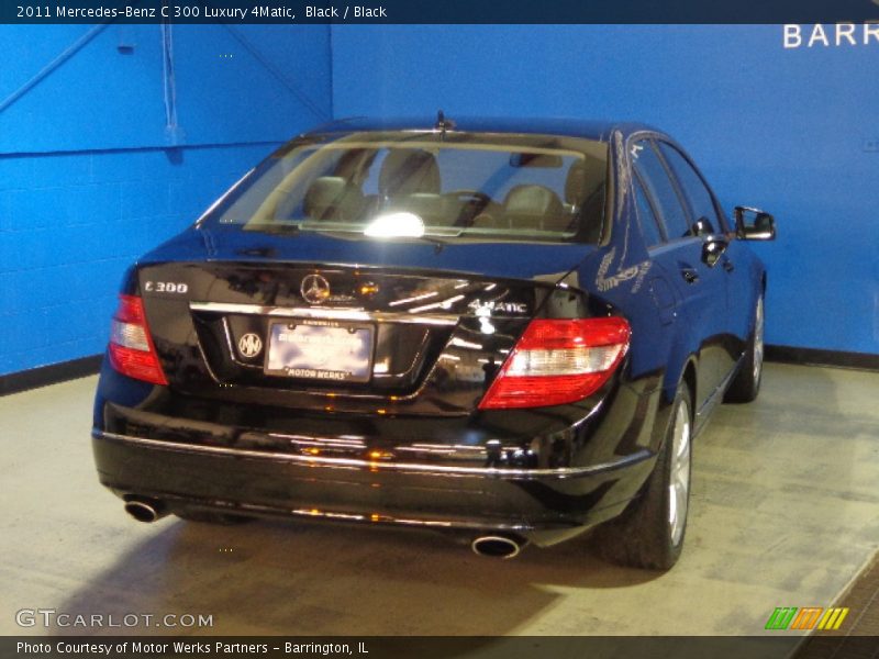 Black / Black 2011 Mercedes-Benz C 300 Luxury 4Matic