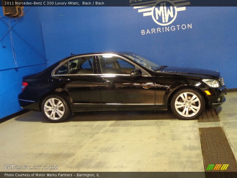 Black / Black 2011 Mercedes-Benz C 300 Luxury 4Matic