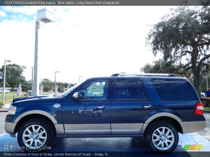 Blue Jeans / King Ranch Red (Chaparral) 2014 Ford Expedition King Ranch