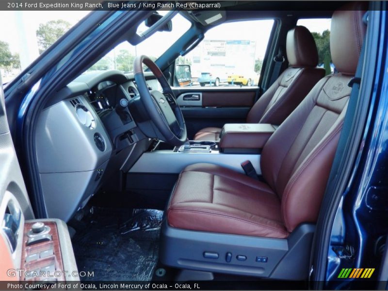 Blue Jeans / King Ranch Red (Chaparral) 2014 Ford Expedition King Ranch