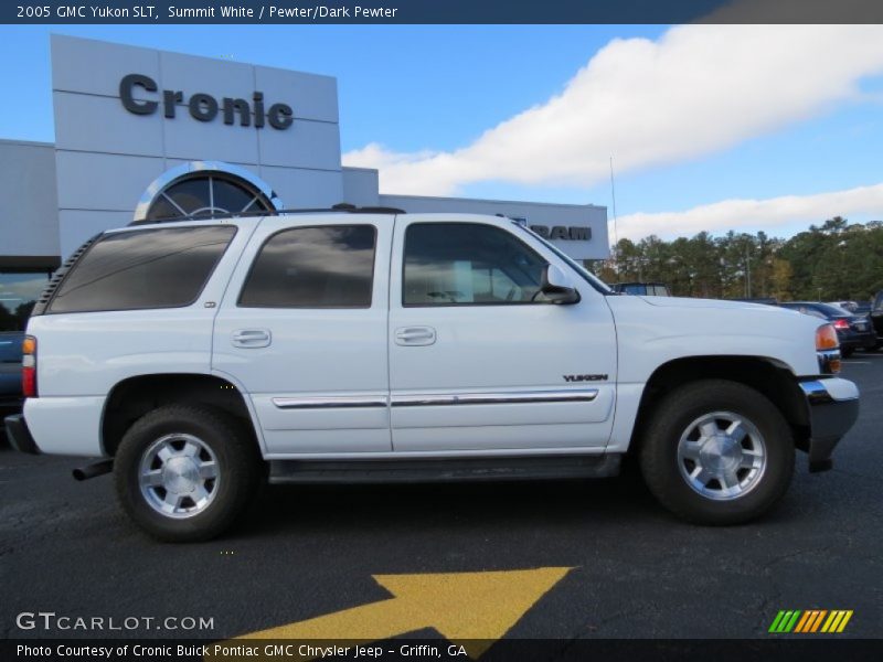 Summit White / Pewter/Dark Pewter 2005 GMC Yukon SLT