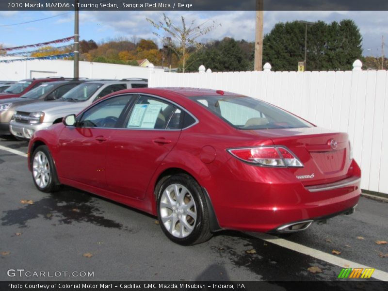 Sangria Red Mica / Beige 2010 Mazda MAZDA6 s Touring Sedan