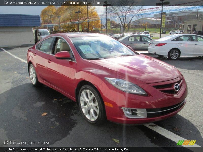 Sangria Red Mica / Beige 2010 Mazda MAZDA6 s Touring Sedan