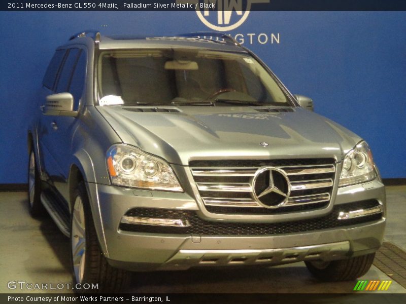 Palladium Silver Metallic / Black 2011 Mercedes-Benz GL 550 4Matic
