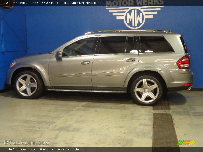 Palladium Silver Metallic / Black 2011 Mercedes-Benz GL 550 4Matic
