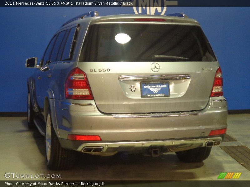 Palladium Silver Metallic / Black 2011 Mercedes-Benz GL 550 4Matic