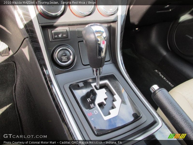 Sangria Red Mica / Beige 2010 Mazda MAZDA6 s Touring Sedan