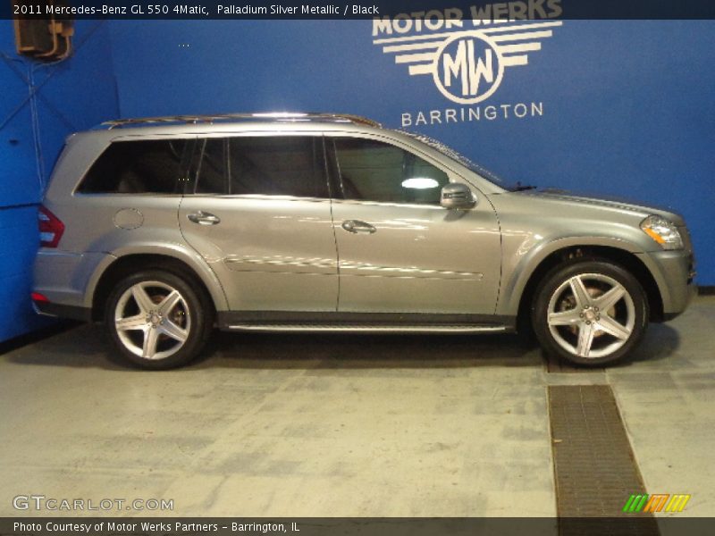 Palladium Silver Metallic / Black 2011 Mercedes-Benz GL 550 4Matic