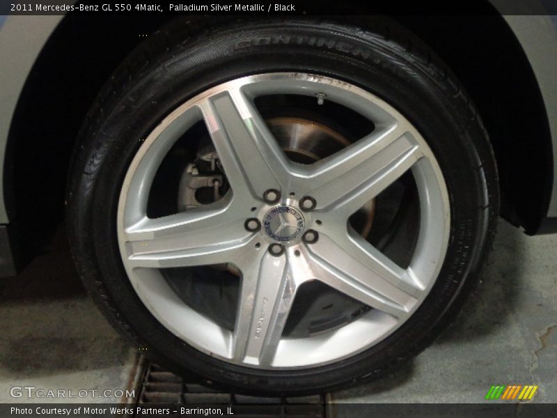 Palladium Silver Metallic / Black 2011 Mercedes-Benz GL 550 4Matic