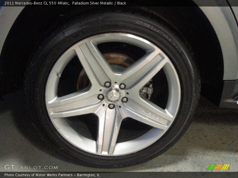 Palladium Silver Metallic / Black 2011 Mercedes-Benz GL 550 4Matic