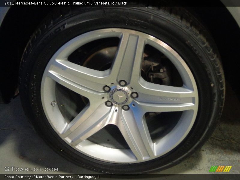 Palladium Silver Metallic / Black 2011 Mercedes-Benz GL 550 4Matic