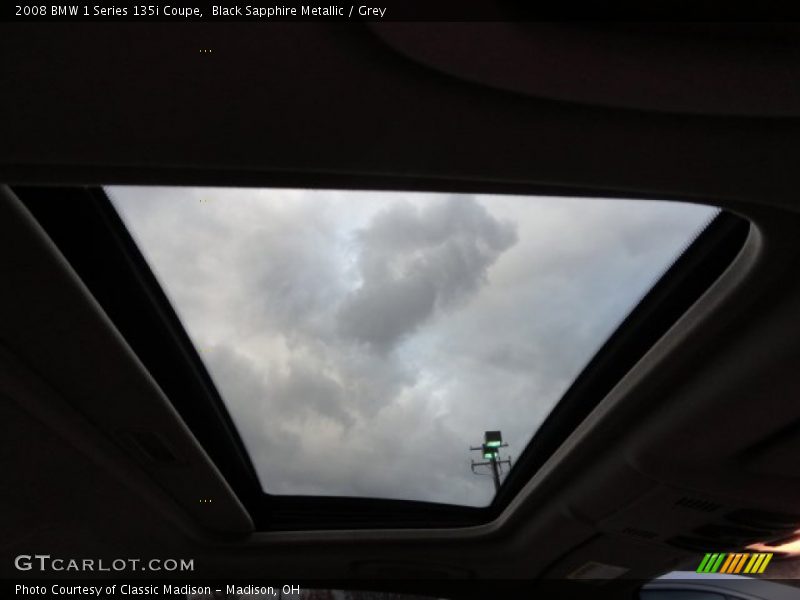Black Sapphire Metallic / Grey 2008 BMW 1 Series 135i Coupe