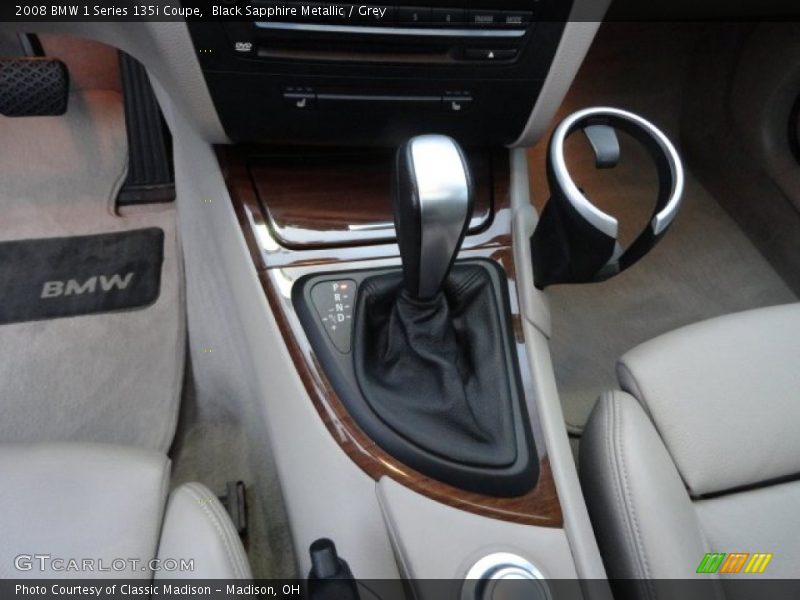 Black Sapphire Metallic / Grey 2008 BMW 1 Series 135i Coupe