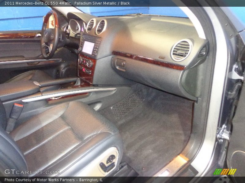 Palladium Silver Metallic / Black 2011 Mercedes-Benz GL 550 4Matic