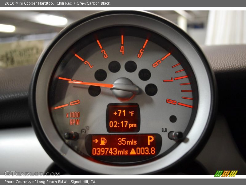 Chili Red / Grey/Carbon Black 2010 Mini Cooper Hardtop