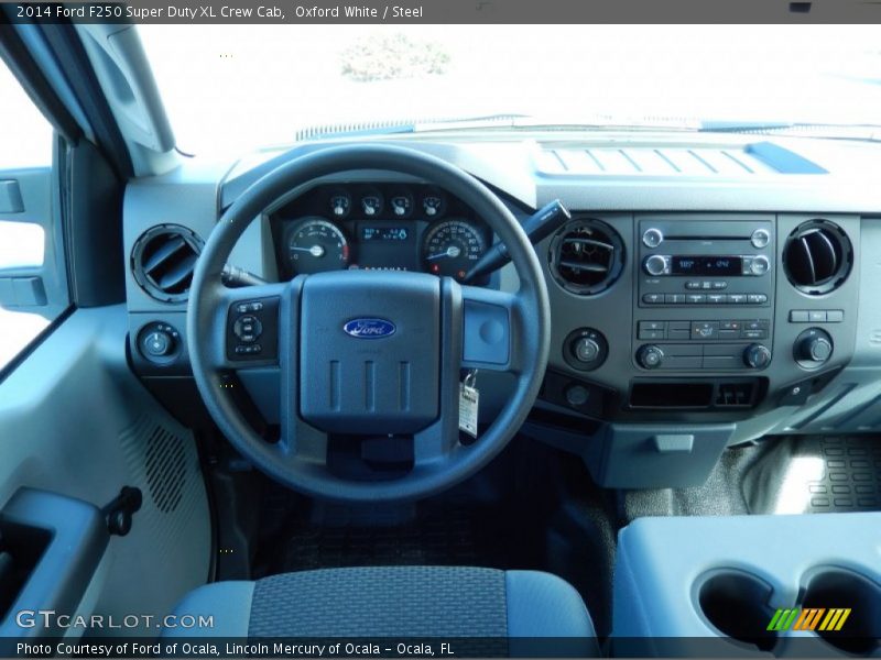 Oxford White / Steel 2014 Ford F250 Super Duty XL Crew Cab