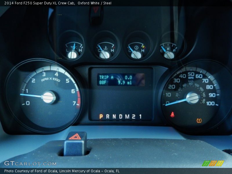 Oxford White / Steel 2014 Ford F250 Super Duty XL Crew Cab