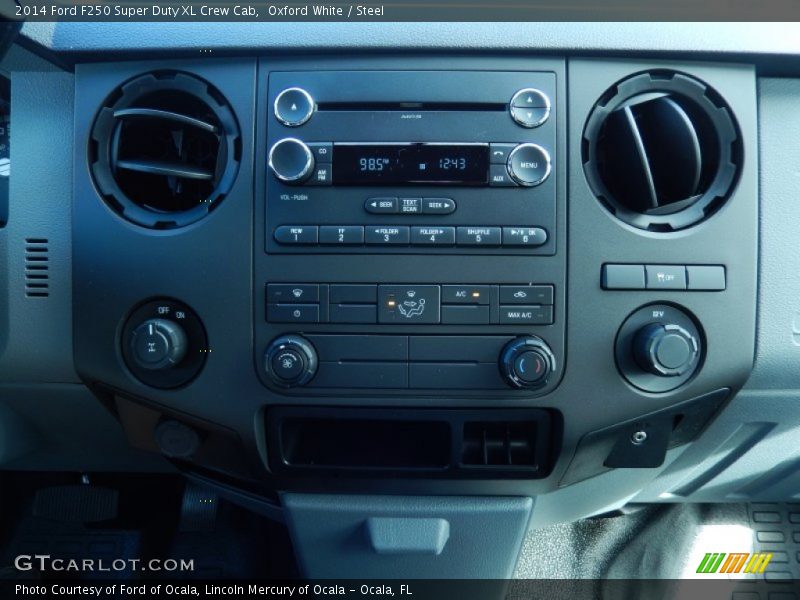 Oxford White / Steel 2014 Ford F250 Super Duty XL Crew Cab