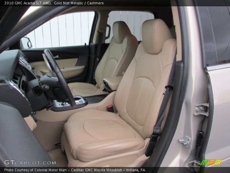 Gold Mist Metallic / Cashmere 2010 GMC Acadia SLT AWD