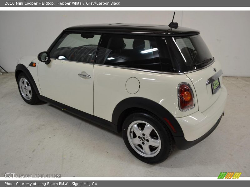 Pepper White / Grey/Carbon Black 2010 Mini Cooper Hardtop