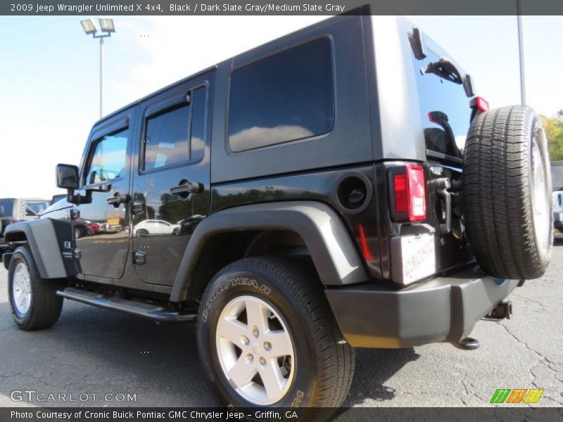 Black / Dark Slate Gray/Medium Slate Gray 2009 Jeep Wrangler Unlimited X 4x4