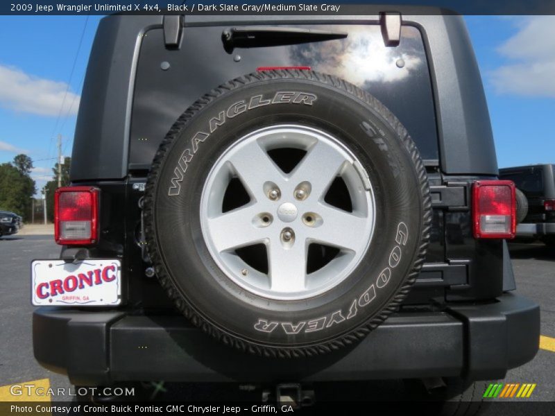Black / Dark Slate Gray/Medium Slate Gray 2009 Jeep Wrangler Unlimited X 4x4