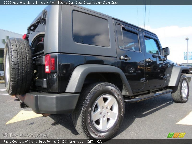 Black / Dark Slate Gray/Medium Slate Gray 2009 Jeep Wrangler Unlimited X 4x4