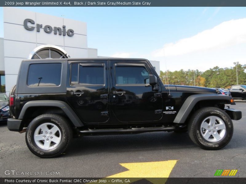 Black / Dark Slate Gray/Medium Slate Gray 2009 Jeep Wrangler Unlimited X 4x4