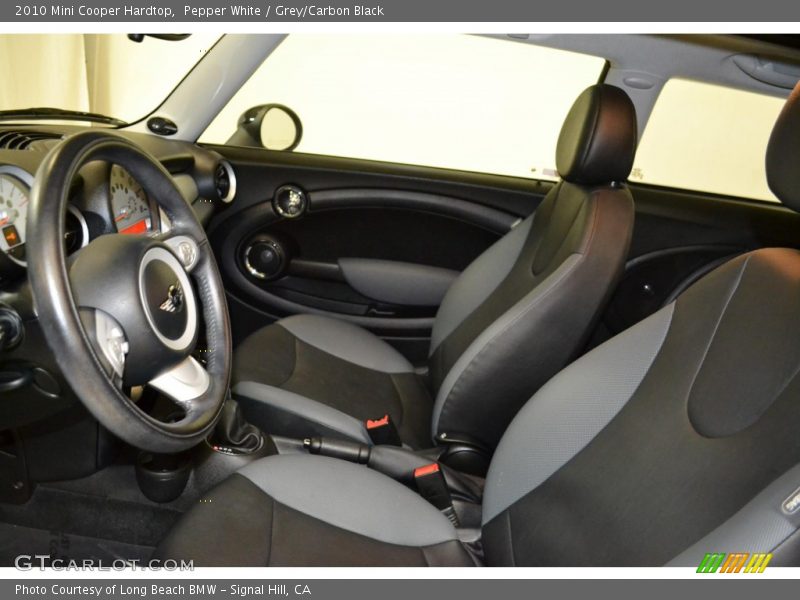 Pepper White / Grey/Carbon Black 2010 Mini Cooper Hardtop