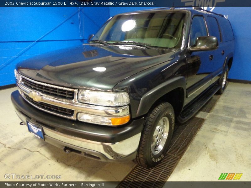 Dark Gray Metallic / Gray/Dark Charcoal 2003 Chevrolet Suburban 1500 LT 4x4
