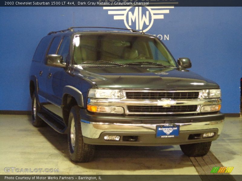 Dark Gray Metallic / Gray/Dark Charcoal 2003 Chevrolet Suburban 1500 LT 4x4