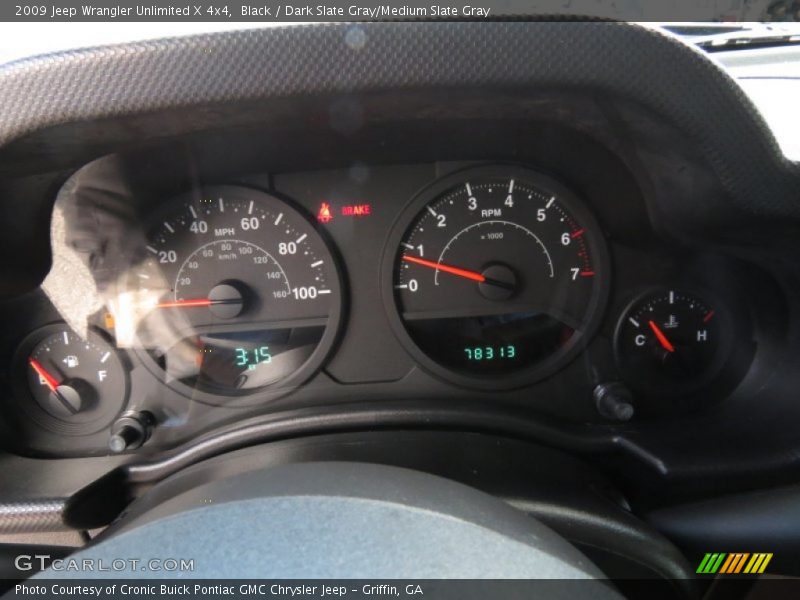 2009 Wrangler Unlimited X 4x4 X 4x4 Gauges