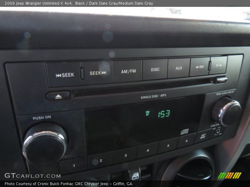 Black / Dark Slate Gray/Medium Slate Gray 2009 Jeep Wrangler Unlimited X 4x4