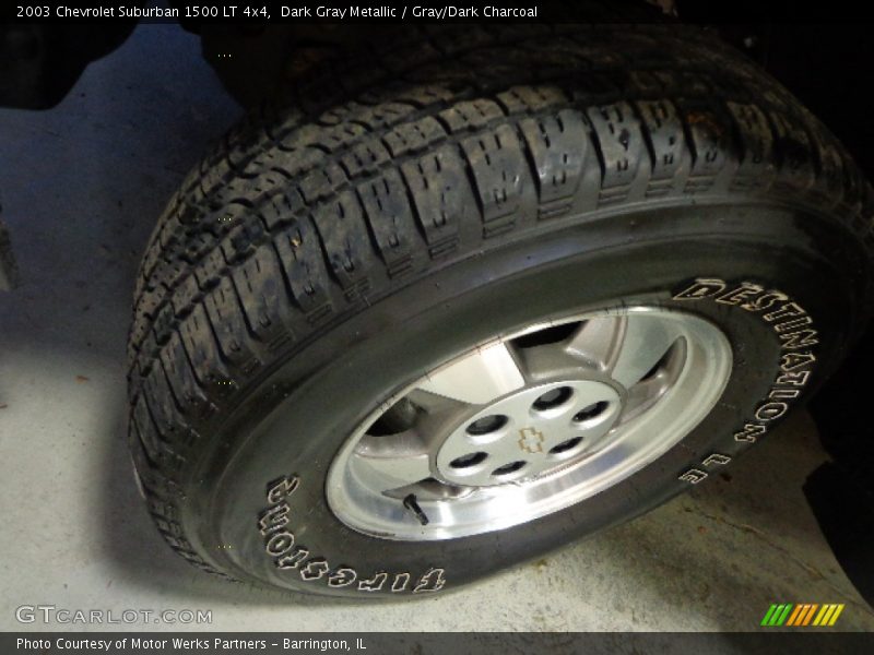 Dark Gray Metallic / Gray/Dark Charcoal 2003 Chevrolet Suburban 1500 LT 4x4