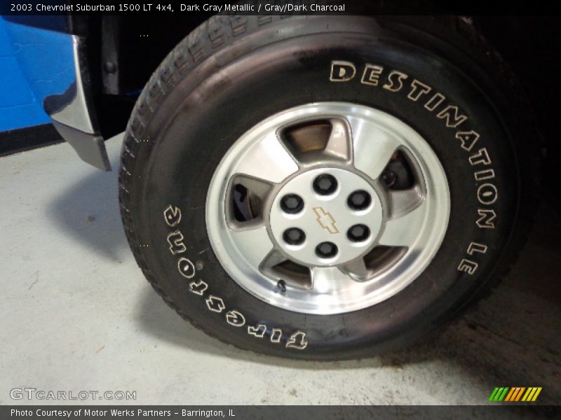 Dark Gray Metallic / Gray/Dark Charcoal 2003 Chevrolet Suburban 1500 LT 4x4