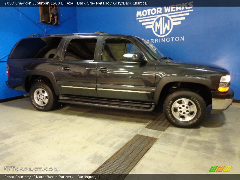 Dark Gray Metallic / Gray/Dark Charcoal 2003 Chevrolet Suburban 1500 LT 4x4