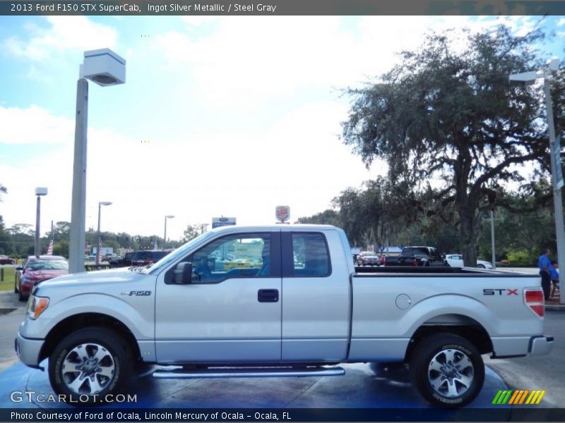 Ingot Silver Metallic / Steel Gray 2013 Ford F150 STX SuperCab