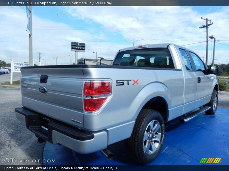 Ingot Silver Metallic / Steel Gray 2013 Ford F150 STX SuperCab