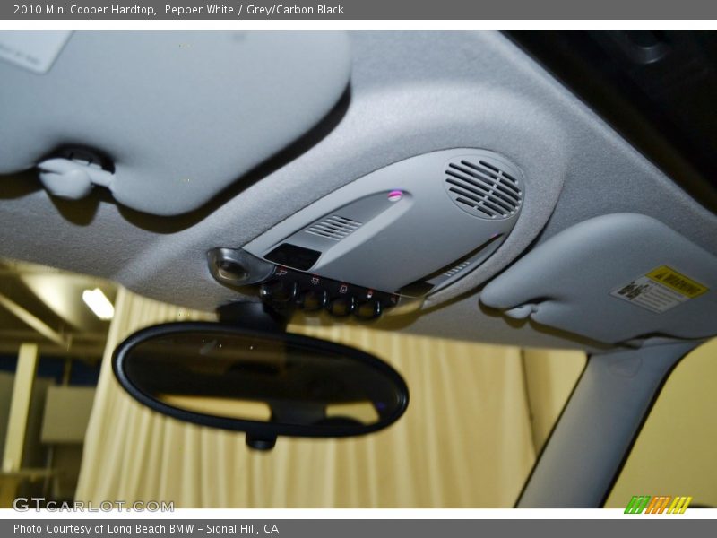 Pepper White / Grey/Carbon Black 2010 Mini Cooper Hardtop