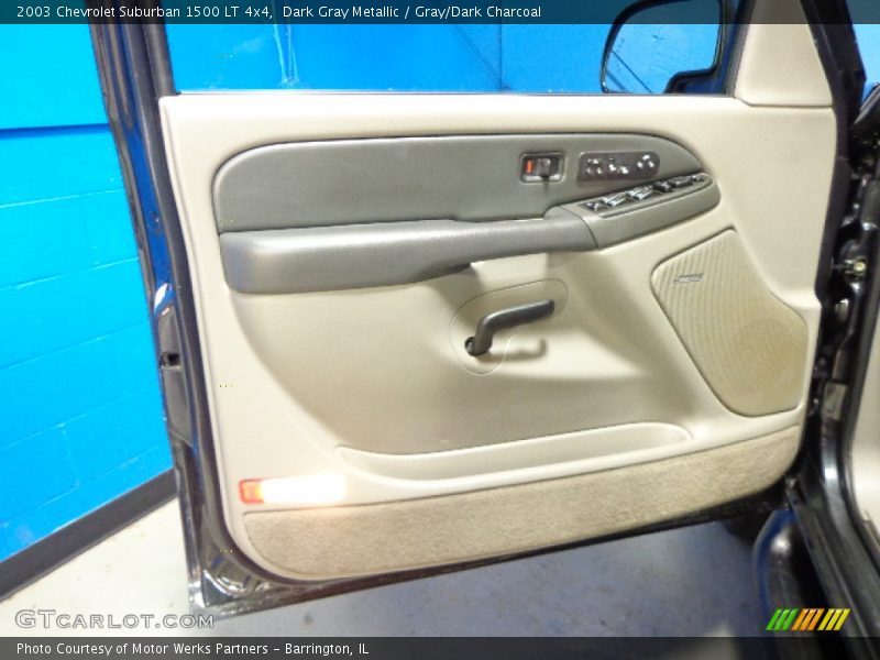 Dark Gray Metallic / Gray/Dark Charcoal 2003 Chevrolet Suburban 1500 LT 4x4