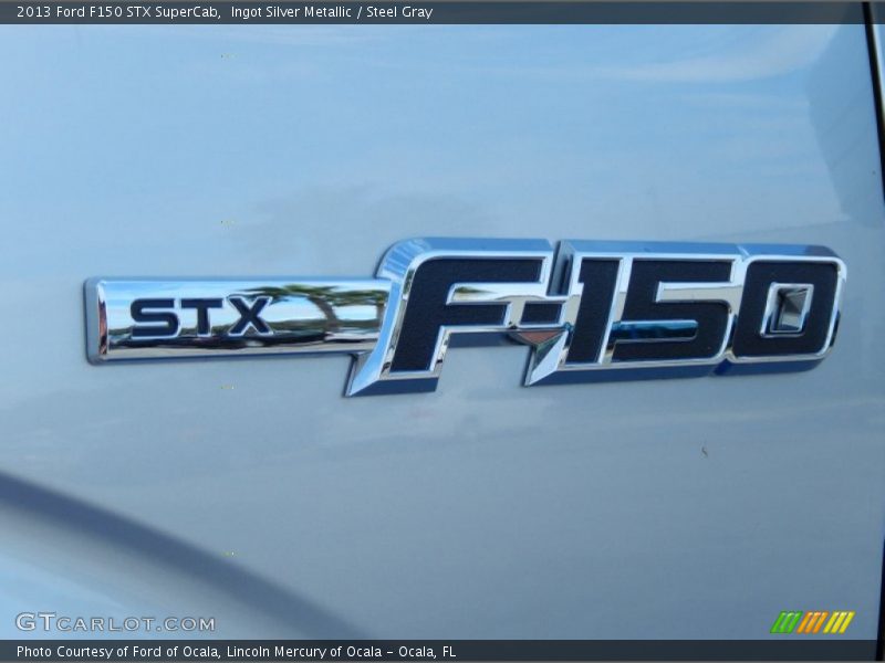 Ingot Silver Metallic / Steel Gray 2013 Ford F150 STX SuperCab