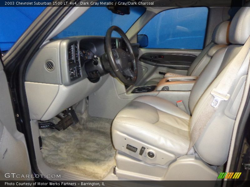 Dark Gray Metallic / Gray/Dark Charcoal 2003 Chevrolet Suburban 1500 LT 4x4
