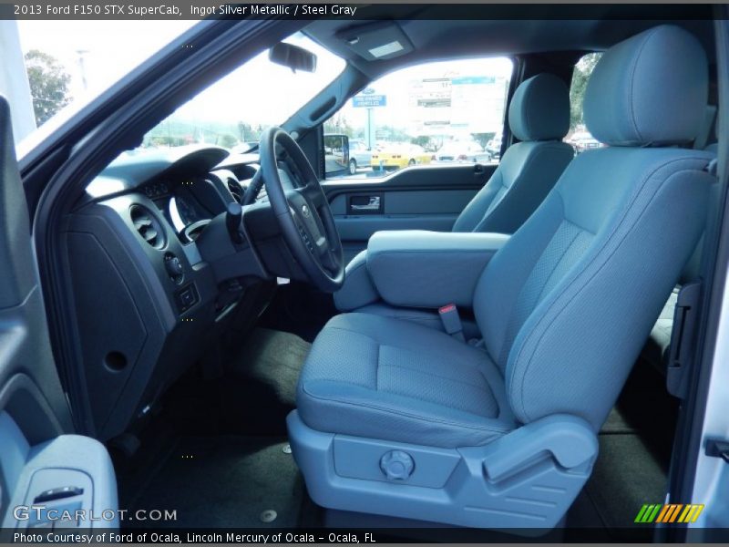 Ingot Silver Metallic / Steel Gray 2013 Ford F150 STX SuperCab