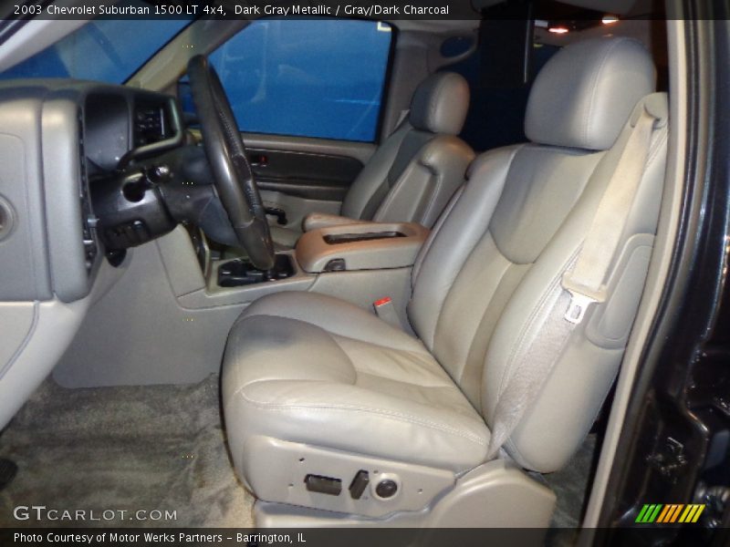 Dark Gray Metallic / Gray/Dark Charcoal 2003 Chevrolet Suburban 1500 LT 4x4