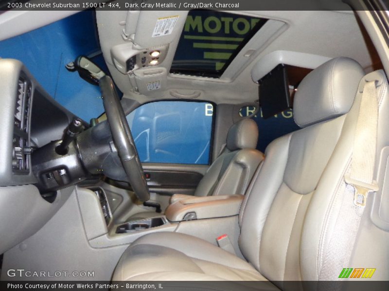 Dark Gray Metallic / Gray/Dark Charcoal 2003 Chevrolet Suburban 1500 LT 4x4
