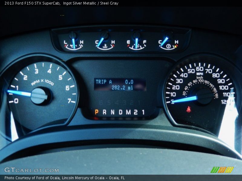 Ingot Silver Metallic / Steel Gray 2013 Ford F150 STX SuperCab